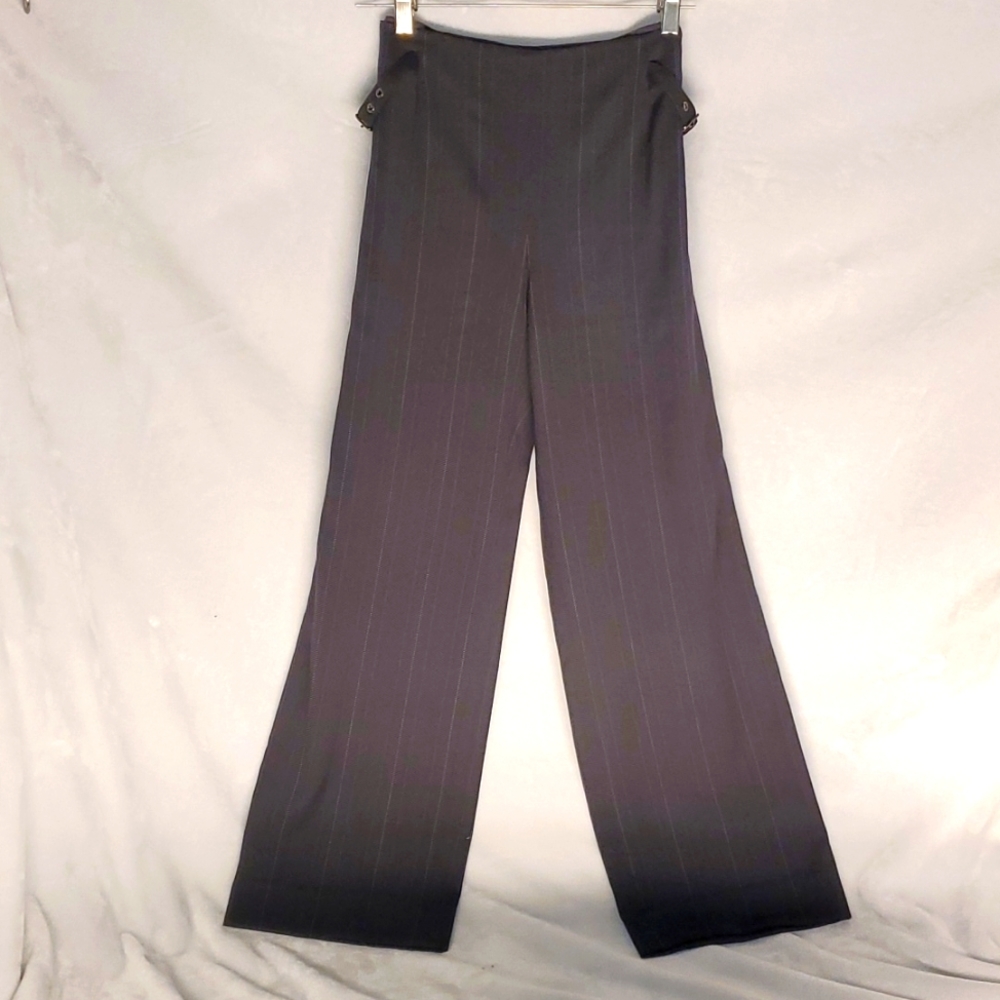 Armani brown pinstripe trousers -size 8